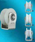 Heavy Duty Nylon Sliding Track Wheel Roller With 304 Stainless Steel Bearing for industrial use, 48mm H type pulley.
