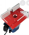 Premium Aluminum Router Table Insert Plate With Rock Solid Miter Gauge And Smooth Slide Fence for woodworking projects.