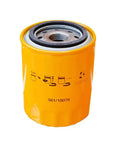 Premium 10 Pack Jcb Transmission And Coolant Filter Assortment High Grade Steel Shell Design With Advanced Media To Trap Sand Rust And Sediment Protecting Engine Cylinder Liners Water Pumps From Abrasion Efficient Filtration For Reliable Performance And, close-up view of a yellow steel filter with rubber gasket.
