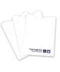Three Pack Credit Card RFID Sleeves White Ultra Lightweight Card Protectors With Six Slots RFID Blocking Wallet Shields