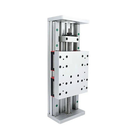 Beefy Sliding Stage Travel Z Axis Motion Table With SFU1605 Ball Screw And HGR20 Linear Guides Nema24 Nema32 Compatible 200 mm Stroke 100 To 350 mm Adjustable Travel For CNC Milling Precision Positioning And Robotics, front view