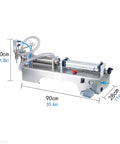 Dead Simple Automatic Pneumatic Bottle Filler With Stainless Steel Nozzle for precise liquid dosing, 90cm long.