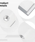 Close-up of 30 Piece T Slot Nut Kit Aluminum Drop In Nuts showing threading and corner detail for M5 M6 M8 T Track Mounting.