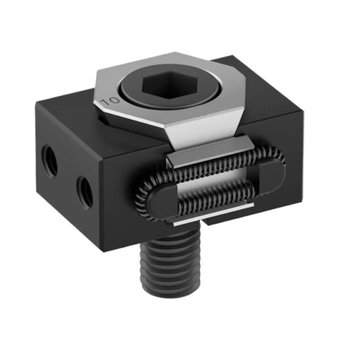Heavy Duty M6 M8 M10 M12 Ok Vise Precision Clamping Tool With Tooth Surface For CNC Multi Station Batch Processing Made From Tough 440C Steel That Handles Any Job Like A Boss, close-up of clamping mechanism.