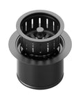 Extended Stainless Steel Garbage Disposal Basket Strainer with Flange For Standard 3.5 Inch Drain Holes matte black deep stopper