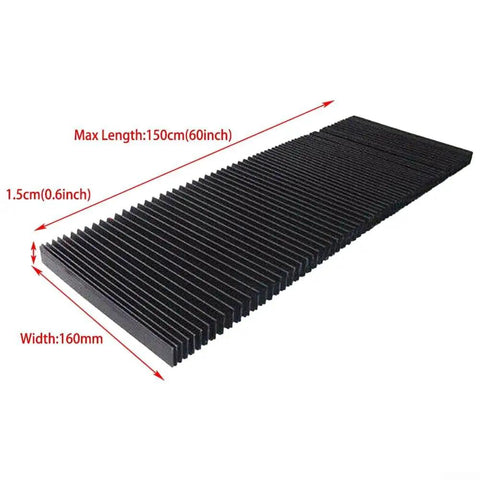 CNC Milling Machine Accordion Dust Cover Flexible Bellows Protective Shield Waterproof 160mm durable guard