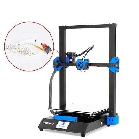 Extruder Hot End Kit With 0.4mm Nozzle And Aluminum Heating Block For 3D Printers, NTC 3950 100K Thermistor, 1M PTFE Tube installed on 3D printer
