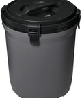 Adventure Fast Flow 2 Gallon Water Jug With Leakproof Ice Dispenser shown with latched foam lid and charcoal finish.
