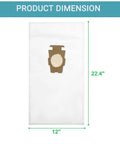 Six Pack Vacuum Bags For Sentria Avalir G Series All Generations And Models Plus Free Belt, product dimensions 12 x 22.4 inches