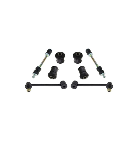 19 Piece Steering and Suspension Kit With Tie Rod Ends Idler and Pitman Arms 4 Groove Spline Upper Lower Control Arms Front Rear Sway Bar