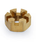 Brass nut from Outboard Propeller Installation Hardware Kit For 40 To 140 HP Engines Includes Brass Thrust Washer Spacer Washer Nut And Cotter Pin