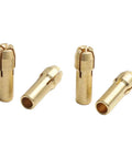 Top Tier 4 Sets Mini Drill Collet Brass Chucks Adapter Rotary Tool 4.2mm Shank showing four brass drill collets for secure clamping.