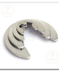 Heavy Duty Stainless Steel Snap Rings E Clip Circlips 304 GB896-304, 9mm Outer Diameter, 4mm Inner Diameter, 0.8mm Thick, Silver Finish, Pack Of 200, Must-Have Gear For Machinery, Automotive, And DIY Projects. 304 stainless steel E-clip close-up