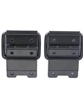 Deep Groove Ball Bearings With Double Rubber Seals, 2 Pieces, 6 Hole Fit For Cabinet Furniture Hinges, Black, front view