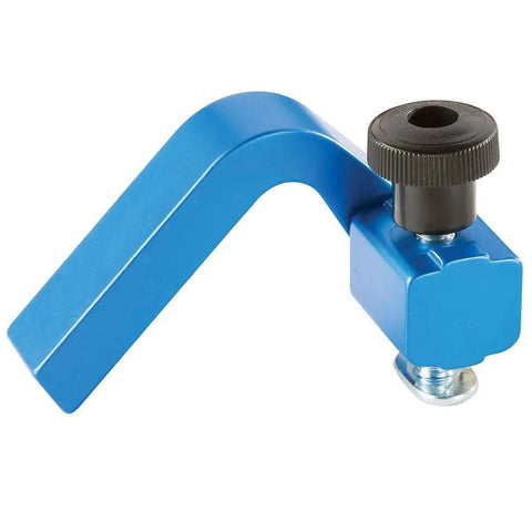 2-1/4 Inch Fence Flip Stop For T Track - Attaches To Top Mounted Fences, A Must-Have Woodworking Track Accessory With 5/16 Inch T Bolt And Knob