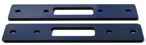Flat metal mounting plates for Foot Down Fixed Winch Mount For Trailers With Angled Ends That Fit Your Tongue Heavy Duty Trailer Winch Mount.