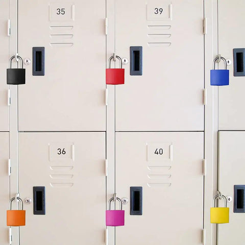 10 Pack Small Luggage Locks With Keys, No Fuss Durable Metal Padlocks For Suitcases, Locker Locks, colorful padlocks on lockers