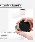 Smart Electric Coffee Tamper With 20 Level Adjustable Pressure And Precision Depth Control featuring a digital display and adjustable settings.