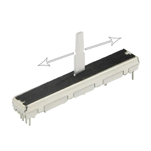 10K Ohm Dual Linear Slide Potentiometers Fader Resistors Kit For Guitar 60mm Travel Durable Electronic Potentiometer Double Linear