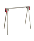 Heavy Duty Metal Sawhorse With Folding Legs, 1,000 Lb Per Pair Load Capacity, Anti Slip Rubber Pads, Quick Setup For Cutting, Stackable