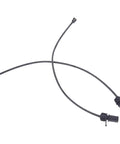 Front brake pad wear sensor cables, 2-pack, black, with plastic connectors, for Audi Q7/S5/A6 quattro