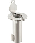 Flush mount base for No Sweat Removable Round Security Bollard 36 Inch By 6 Inch Heavy Duty Yellow Steel Post.