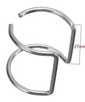Heavy Duty Plasma Torch Consumables Kit With Two Premium Cups And Secure Brackets For Smooth Industrial Cutting On Steel Auto Parts, metal bracket, 27mm, silver color.