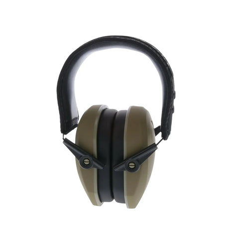 Razor Slim Passive Earmuff Ultra Low Profile Earcups Olive Dark Green One Size Compact Lightweight Hearing Protection for Youth and Women Shooters Foldable and Adjustable Range Ready