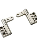 2 Pack Zinc Alloy Damping Hinge Set With 360 Degree Rotatable Torque Shaft For Cabinet And Gate Friction Hinges 0.56 Nm Right Hand Smooth Self Closing Quiet Operation, showing two metal hinges with mounting holes.