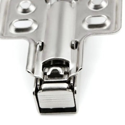 Close-up of Cabinet Door Damping Hydraulic Buffer Quick Release Hinge For Closet And Cupboard, cold rolled steel, durable construction.