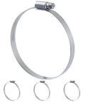 Tough As Nails Heavy Duty Stainless Steel Hose Clamps Four Pack Adjustable From 2.75 To 3.5 Inches for various projects