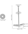 15-Piece Heavy Duty Toggle Bolts And Wing Nuts Kit showing dimensions of carbon steel anchors and butterfly screws