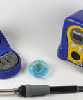 FX888D Digital Soldering Station Kit With 5 Ft Solder Wick Desoldering Braid including control unit and soldering iron