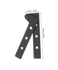 Two Pack Heavy Duty Pivot Hinge Hidden Door Hardware For Secret Doors Easy Install Kit; black metal hinge dimensions shown