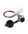 Three Pin Charger Port For Razor MX350 MX400 SX350 ZR350 Dirt Bike Quad And Pocket Mod Scooters Replacement Part 24V And 36V, black, 13 cm lead