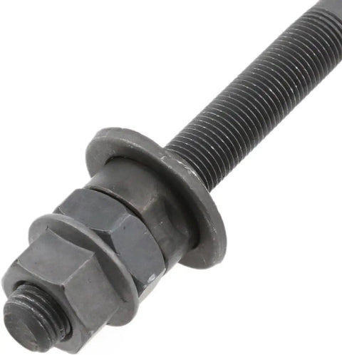 Close-up of a 190mm Bike Rear Hub Axle For Multi Speed Bicycles Three Eighth Inch Diameter Twenty Six TPI Threads Universal Fit Go To Upgrade Kit