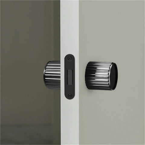 Bedroom Door Lock Universal Silent Knob With Hidden Key Handle For Privacy No Fuss Easy Install Interior Door Hardware Modern Chinese Style Finish