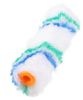 Twenty Four Piece Polyester Paint Roller Covers Yield A Dang Smooth Wall Finish With No Sweat Cleanup And Heavy Duty Build Perfect For Quick Home Reno Jobs That Call For A Knockout Factory Fresh Coat, close-up of a polyester roller sleeve.
