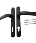 Aluminum Alloy Room Door Handle Panel Long Plate Lever Set With Replacement Hardware Quiet Smooth Operation Easy Install No Squeaks
