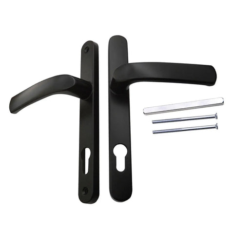 Aluminum Alloy Room Door Handle Panel Long Plate Lever Set With Replacement Hardware Quiet Smooth Operation Easy Install No Squeaks