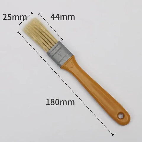 10 Piece Chip Paint Brush Set With Soft Bristles And Lightweight PET Handles For Walls Furniture Decks And Fences Flat Varnish Oil And Acrylic Paint Brushes For Home Interior Painting Supplies, single brush 25mm width, 180mm length