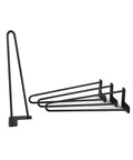 28 Inch Satin Black Hairpin Table Legs Set Of 4 0.5 Inch Diameter For DIY Ready Coffee Tables End Tables And Night Stands
