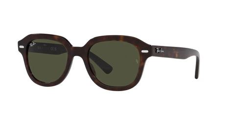Erik Square Sunglasses Unisex RB4398 Non Polarized Havana Green Full Rim Frames 53mm Retro Style Lightweight Everyday Use