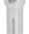 Close-up of Accusize HSS corner-rounding end mill, 5/8 in cutter, 1/2 in shank.
