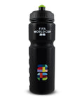 750 Milliliter Plastic Water Bottle In Black And Orange Durable BPA Free Leak Proof Easy Grip For Gym Outdoor Sports Hydration Ideal