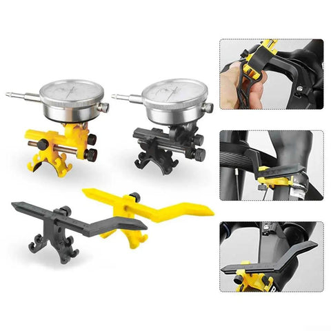Portable Bike Wheel Truing Stand With Gauge For Precise Rim Alignment On The Go, Lightweight And Compact Bike Repair Stand, Black/Yellow