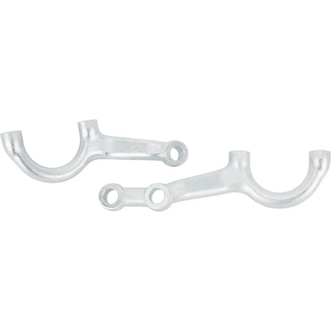 One And Three Quarter Inch Dropped Steering Arms For Ford 1934 Model T Style And 1937 To 1948 Ford Spindles Zinc Plated Forged Steel For Four Inch Drop Axles And Four Bar Or Harpin Radius Rod Suspension, pair