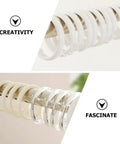 36 Pack Large Plastic Curtain Rings For Shower And Window Curtains With Smooth Glide Hooks on rod, classic white