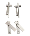 Pivot Hinge 2 Sets Heavy Duty Hidden Door Hinge For Bookcase Cabinets Sleek Center Hung 360 Degree Rotation Shaft