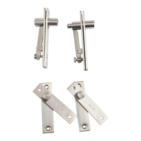 Pivot Hinge 2 Sets Heavy Duty Hidden Door Hinge For Bookcase Cabinets Sleek Center Hung 360 Degree Rotation Shaft